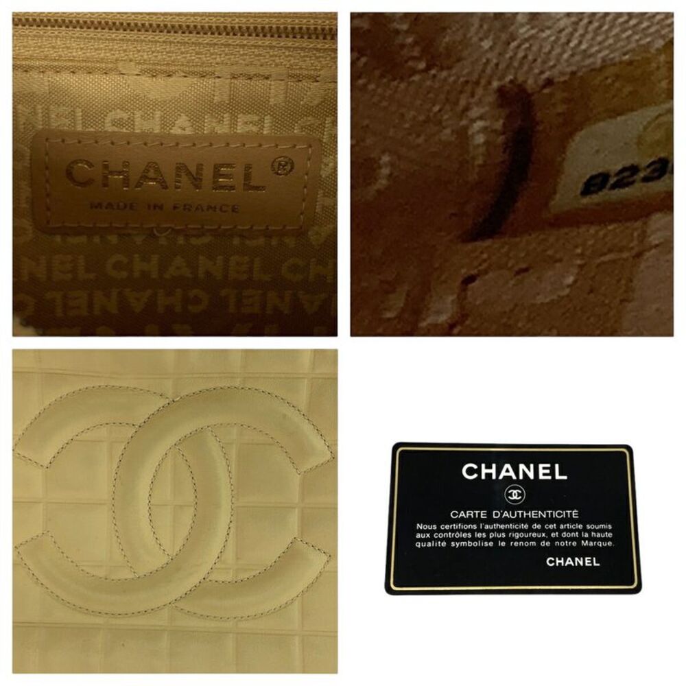 Chanel Coco Mark Choco Bar Lambskin 2way Shoulder Bag Handbag - Picture 5 of 10